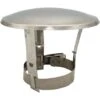 Stainless Steel Chimney Flue Cowl Pipe Rain Cover Protector Cap Ending 100-130mm -Heating Equipment 1462234 1