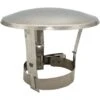 Stainless Steel Chimney Flue Cowl Pipe Rain Cover Protector Cap Ending 60-80mm -Heating Equipment 1462235 1
