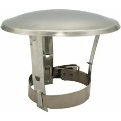 Stainless Steel Chimney Flue Cowl Pipe Rain Cover Protector Cap Ending 200-250mm