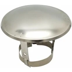 Stainless Steel Chimney Flue Cowl Pipe Rain Cover Protector Cap Ending 200-250mm -Heating Equipment 1481854 5