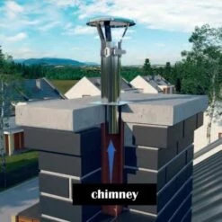 Stainless Steel Chimney Flue Cowl Pipe Rain Cover Protector Cap Ending 140-180mm -Heating Equipment 1509025 5