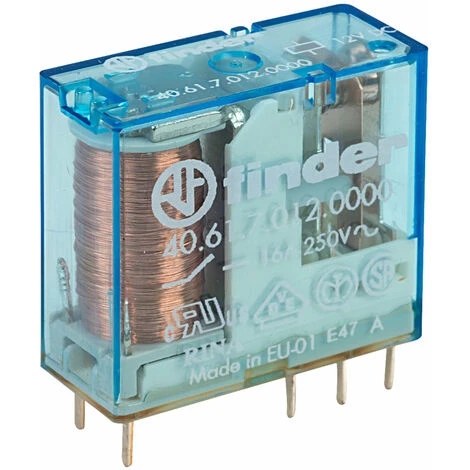 Finder 40.61.7.012.0000 12V Relay (Miniature) SPDT 16A DC 3 Finder 40.61.7.012.0000 12V Relay (Miniature) SPDT 16A DC