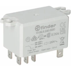 Finder 66.82.8.230.0000 230V Relay DPST-NO AC 30A (Flange Mounting) 66.82