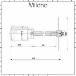 Milano – Modern Chrome Radiator Over-Nut Flow Diverter – 3/4 Inlet -Heating Equipment 15473618 5