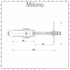 Milano – Modern Radiator Flow Diverter – 15mm Inlet -Heating Equipment 15561537 5