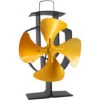 Lincsfire Upgrade 4 Blade Heat Powered Stove Fan For Wood/Log Burner Fireplace - Eco Friendly And Efficient Fan (Gold) -Heating Equipment 16063398 1