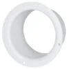 125mm Diameter White Plastic Ventilation Ducting Pipe Wall Plate Spigot -Heating Equipment 17305418 1