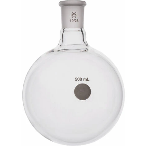 A PLUS Round Bottom Flask Single Neck 500ml, 19/26 3 A PLUS Round Bottom Flask Single Neck 500ml, 19/26
