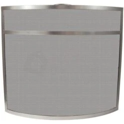 Buckton Fire Guard Fireplace Screen Fence, Nickel -Heating Equipment 18013949 4
