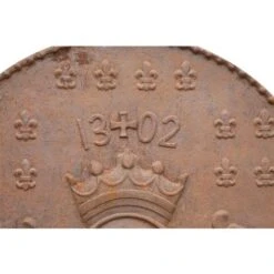 Plate Pediment Fireplace Coat Of Arms Wall Decoration Wall Ornament Cast Iron Floor Protector Stove Fireplace Wall Protector -Heating Equipment 19314904 3