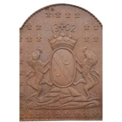 Plate Pediment Fireplace Coat Of Arms Wall Decoration Wall Ornament Cast Iron Floor Protector Stove Fireplace Wall Protector -Heating Equipment 19314904 4