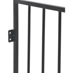 Hommoo Pet Fireplace Fence Steel Black VD09368 -Heating Equipment 20430145 4