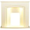Αδάμ Adam Falmouth Fireplace In Cream With Downlights, 48 Inch -Heating Equipment 23773264 1