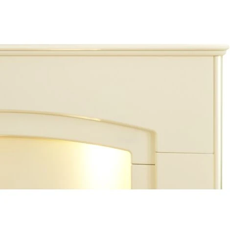Αδάμ Adam Falmouth Fireplace In Cream With Downlights, 48 Inch 5 Αδάμ Adam Falmouth Fireplace In Cream With Downlights, 48 Inch - Image 3