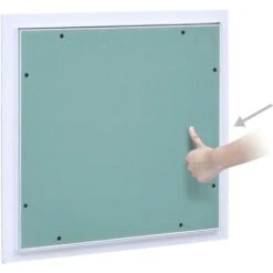 Access Panel With Aluminium Frame And Plasterboard 200x200 Mm VidaXL -Heating Equipment 26517904 4