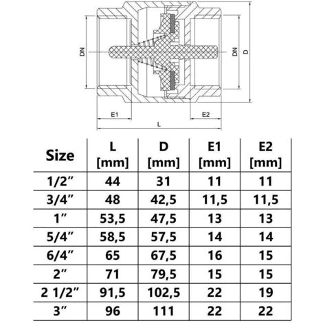 2 Inch BSP Brass Check Non-Return Valve Female With Plastic Insert 4 2 Inch BSP Brass Check Non-Return Valve Female With Plastic Insert - Image 2