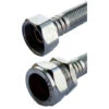 Oracstar 15mm X 3/4" X 300mm Flexible Tap Connector - Chrome Plated -Heating Equipment 28087452 1