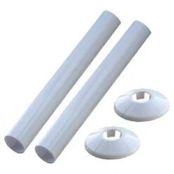 Oracstar 15mm White Pipe Covers & Collars For Plumbing