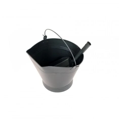 Oypla Heavy Duty Steel Fireplace Coal Bucket Scuttle Hod With Shovel 4 Oypla Heavy Duty Steel Fireplace Coal Bucket Scuttle Hod With Shovel - Image 2