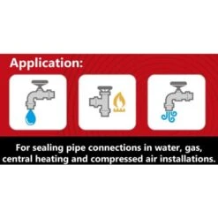 Anti-Leak Water Gas Air Systems Pipe Sealing Cord String Line 150m Long -Heating Equipment 3014413 3