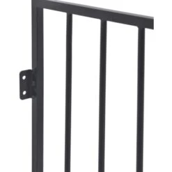 Pet Fireplace Fence Steel Black VidaXL -Heating Equipment 3020225 4
