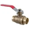 Straight Shutoff Valve 15mm Soldered Radiator Heater DN15 With Red Handle -Heating Equipment 31617545 1