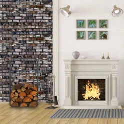 Relaxdays Firewood Rack, Log Stacking Aid, Steel, For In- And Outdoor Use, Wood Pile Shelf, H X W 100 X 60 Cm, Anthracite -Heating Equipment 31796775 5