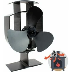 Heat Powered 3 Blade Stove Fan M&W