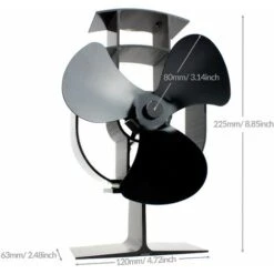 Heat Powered 3 Blade Stove Fan M&W -Heating Equipment 32127346 3