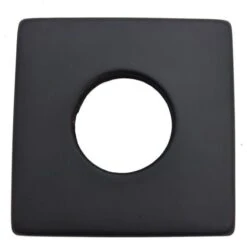 Black Finished Steel Square Shaped Collar Basin Shower Bath Tap Cover Rosette -Heating Equipment 32753558 3