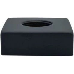 Black Finished Steel Square Shaped Collar Basin Shower Bath Tap Cover Rosette -Heating Equipment 32753558 5