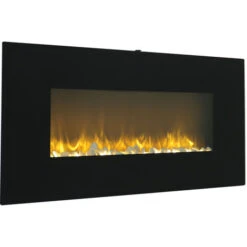 Livingandhome 37 Inch LED Electric Wall Mounted Fireplace 3 Flame Colours -Heating Equipment 37852556 4