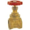 1/2 Inch BSP Strong Brass Sluice Gate Valve Water Stop With Red Head Handle
