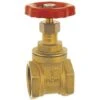 3/4 Inch BSP Strong Brass Sluice Gate Valve Water Stop With Red Head Handle -Heating Equipment 3802890 1