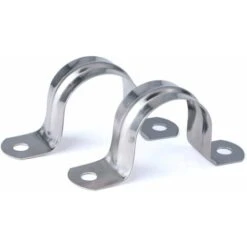 32MM 304 Stainless Steel U-Tube Clamp Connecting Ring Hose Clamp Card Clamp U-shaped Saddle Card Hose Clip 16PCS SOEKAVIA