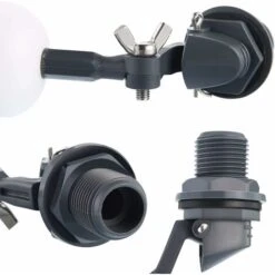 Reliable 3 Piece Water Float Ball Valve Stop 1/2 Inch Auto Fill Humidifier Water Tank, Ball Valve, Float Replacement Valve SOEKAVIA -Heating Equipment 38917916 4