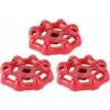 Valve Handwheel Red Iron Valve Handle Ball Valve Shutoff Valve Water Line Tap Valve Top Part Handle 6x6mm 3pcs SOEKAVIA -Heating Equipment 38919684 1