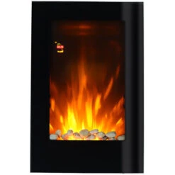 Livingandhome Vertical Wall Mount Electric LED Fireplace Space Heater -Heating Equipment 41361986 4