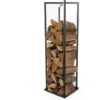 Log Holder 34x34x118cm Black Perel -Heating Equipment 42009169 1