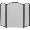 Manor Dynasty 3 Fold Fireguard Black 66 X 43cm - 1796 1 Manor Dynasty 3 Fold Fireguard Black 66 X 43cm - 1796 -Heating Equipment 42380678 1