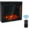 25'' Recessed Electric Fireplace Adjustable 1000W/2000W Fireplace Heater Dual Control -Heating Equipment 42692627 1