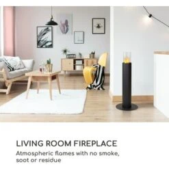 Blumfeldt Fiamme Pila Ethanol Fireplace Stainless Steel Burner 0.5 Litre 4-5 H Burning Time -Heating Equipment 50827992 4