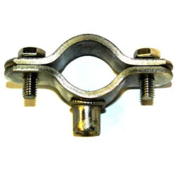 T304 Stainless Steel Munsen Type Bossed Pipe Clip M8 Boss - Pipe OD 32-35 Mm