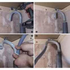 2m Drain Hose For Washing Machines And Dishwashers, Including Bracket And Hose Clamps, Elbow -Heating Equipment 51803166 3