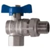 Standard Water Flow Rate Angled Ball Valve With Butterfly Handle Female X Male 1/2 BSP -Heating Equipment 5183403 1