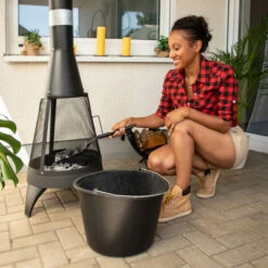 Relaxdays Flat Dustpan, 49 Cm, For Fireplace And Stove, Robust Cast Iron, Ash Shovel, Spade, Black -Heating Equipment 52224930 3