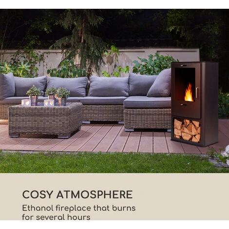 Blumfeldt Fiamme Cantal Ethanol Fireplace Stainless Steel Burner 1.2 Litres 4-6 H Burning Time 4 Blumfeldt Fiamme Cantal Ethanol Fireplace Stainless Steel Burner 1.2 Litres 4-6 H Burning Time - Image 2