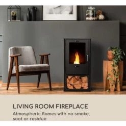 Blumfeldt Fiamme Cantal Ethanol Fireplace Stainless Steel Burner 1.2 Litres 4-6 H Burning Time 10 Blumfeldt Fiamme Cantal Ethanol Fireplace Stainless Steel Burner 1.2 Litres 4-6 H Burning Time -Heating Equipment 53333035 4