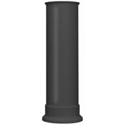 Αδάμ Adam Straight Electric Heater Stove Flue Pipe Only Tall Matt Grey Plastic