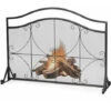 Fireplace Screen Guard Freestanding Spark Fire Guard Mesh Protector -Heating Equipment 53770824 1